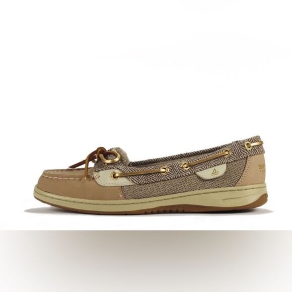 SPERRY TOPSIDER FOR WOMEN: ANGELFISH HERINGBONE BOAT SHOE
Women Linen size 9.5M - Picture 1 of 10